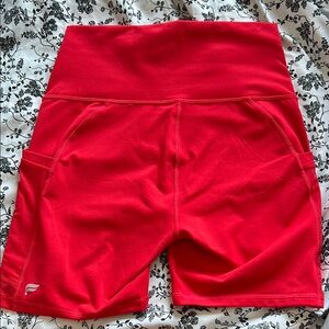 Women's Red fabletic Shorts